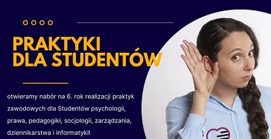 Praktyki dla studentów wielu kierunków